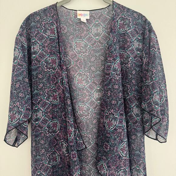 Lularoe Monroe Kimono/Coverup - Picture 3 of 7
